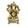 Ganesh Ganpati Messingstatue, indische Handarbeit religiöse Skulptur von Ganesha, Antik-Look, massives Messing, Vintage, Dekoration, Wertvoll, Sammlung, religiöses Geschenk, Metall, Lord Ganesha -2