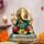 Purpledip Ganesha-Statue aus Messing mit farbigen Edelsteinen in seltener Antik-Optik, indisches Geschenk, Metallskulptur (10016)