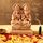 TIED RIBBONS Laxmi Ganesha Idol Lakshmi Ganesh Statue für Einweihungsfeier Puja Zimmer Mandir Tempel Hindu-Gott Figuren (12 x 15 cm) - Diwali Dekorationen für Zuhause und Diwali Geschenke Artikel
