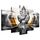 murando - Wandbilder XXL Ganesha Hinduismus 150x75cm 5 tlg - Wand Deko Leinwand Bilder Groß Wanddeko Wohnzimmer Schlafzimmer Kunstdrucke - Zen p-A-0032-b-n