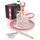 M. ROSENFELD Mini Shisha To Go mit Tasche & Premium Zubehör [Shisha Kopf Set mit HMD Smokebox + Schlauch + Mundstück] Edelstahl Tauchrohr Diffusor & Acryl Kleine Bowl - Shisha Roségold