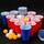 PIQIUQIU Becher Set (50 Becher +5 Bälle) 473ml Wiederverwendbar Plastikbecher mehrwegbecher Partybecher für Camping, Weihnachten, Geburtstag, Hochzeit und Partys