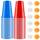 Litimkat Bierpong Becher Set,Beerpong Partybecher Enthält 50 Becher (500ML) und 12 Tischtennisbälle,mehrwegbecher,Für Party Trinkspiele,Party Geburtstag Festivals Hochzeit Camping