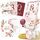 EULENTALER® Meilensteinkarten Baby I Von Pädagogen gestaltet I Meilensteinkarte Set als Geschenk zur Geburt I 48 Karten Inkl. Geschenkbox für Mädchen I Mein erstes Jahr mit allen Meilensteinen