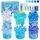 LAWOHO 6 Stück Farbverlauf Blau Slime Set enthält Fluffy Cloud Wolkenschleim, Clear Slime & Butter Schleim, Schleim Kinder Party Geschenk, Geburtstag Weihnachten Geschenk für Mädchen & Jungen(Ozeane)