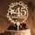 Giftota Cake Topper 45. Geburtstag Holz Mit LED Lichterkette - Deko Und Tortendeko - Kuchen Deko für Frauen Und Männer