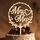 Giftota Cake Topper Hochzeit Holz Mit LED Lichterkette - Tortendeko "Mr und Mrs" - Hochzeitstorte Deko