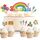 20 Stück Schulanfang Tortendeko, Tortendeko Einschulung Deko, Schultüte Schuleinführung Deko Cupcake Topper für Schulkind, Junge und Mädchen Einschulung Deko
