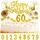 Giftota Tortendeko 30 40 50 60 Geburtstag Mann Frau, 30 Stück Gold Cake Topper Geburtstag Deko, Kuchendeko mit Geburtstagskerzen Konfetti Luftballons Papierfächer