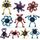 15PCS Roboter Fidget Spinner, DIY Verformbare Fingerspitze Gyro Hand Finger Spinning Schreibtisch Spielzeug, Geburtstag Geschenk Klassenzimmer Preise Party Gunst