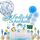 25 Stück Schulanfang Tortendeko, Tortendeko Einschulung, Einschulung Deko Kuchen Papierfächer für Junge und Mädchen Schulanfang Party Dekoration (Blau)
