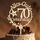 Giftota Cake Topper 70. Geburtstag Holz mit LED Lichterkette - 70. Geburtstag Deko Frauen Männer - Tortendeko 70 Geburtstagsdeko - 70 Geburtstagsdeko