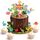 Giftota 21 Stück Dino Tortendeko Set – Dino kindergeburtstag Deko mit Dinosaurierfiguren & Torte Topper - Dino Kuchen Deko für Kinder Geburtstag & Dinosaurier Party
