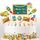 12pcs Einschulung Cupcake Topper Dekorationen für Schulanfang Tortendeko Schuleinführung Kuchen Dekorationen Fondant Muffins Zucker, für Junge Mädchen 1. Schultag Schulanfang Party Deko (Bunt)