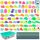 BONNYCO Mochi Squishy Set Mitgebsel Kindergeburtstag Gastgeschenke, 80 Stück Kleine Geschenke für Kinder sie Leuchten im Dunkeln. Mitbringsel Kindergeburtstag Gastgeschenk, Pinata Füllung