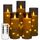 Da by LED Kerzen mit Eingelassener Lichterkette，Batteriebetriebene Kerzen mit Fernbedienung und 24 Stunde Timer，Flackernde Led Kerzen Für Weihnachtsdekoration Heimdekoration(Grau, 5er-Set)