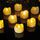 Homemory 24 Stück Flammenlose LED-Teelicht kerzen mit Timer, Set von batteriebetriebenen flackernden Teelichtern, Weihnachtsdekoration, (Warmweiß,Wach