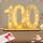 Seutgjie 100 Geburtstag Deko Frau Mann 1926-2026, Geldgeschenke Geburtstag 100 Jahre mit LED Lichterkette Geschenkpapier, Karte 100. Geburtstag Jubiläum Geschenk Holz Schild Gästebuch