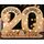 Giftota - 2025 Originelle 20 Geburtstag Geschenk Frauen & Männer - 20 Porzellanhochzeit - Geldgeschenke 20 mit LED Lichterkette Ständer - Holz-Schild Gästebuch - 20 Geburtstag Deko -Hochzeitsgeschenke