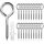 HATANSE 20 Stück Ösenschraube Edelstahl M5 x 65mm Heavy Duty Schraubösen, Große Ringschrauben Ösenhaken Schraubhaken für Blumenampel Kronleuchter DIY Kork Handwerk Hängende Holzrahmen Silber
