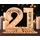 Giftota - 2026 Originelle 21 Geburtstag Geschenk Frauen & Männer - Geldgeschenke Geburtstag 21 mit LED Lichterkette Ständer - Holz-Schild Gästebuch - 21 Geburtstag Deko - Personalisierbares Geschenk
