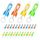 Piucrty Mitgebsel Kindergeburtstag Raketen Mini Taschenlampe Schlüsselanhänger Kinder 24Pcs Nützliche Gastgeschenke Kleinigkeiten Give Aways Tombola Preise Kleine Geschenke Wundertüte Goodie Bag