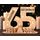 Giftota - 2026 Originelle 65 Geburtstag Geschenk Frauen & Männer - 65 Eiserne Hochzeit - Geldgeschenke 65 mit LED Lichterkette Ständer - Holz-Schild Gästebuch - 65 Geburtstag Deko - Hochzeitsgeschenke