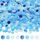 Hopton Konfetti 6000 Stück, Blau Konfetti Geburtstag Rund, Hochzeit Streudeko, Papier Pastell, Papier Confetti Tischdeko für Geburtstag Hochzeit Party Dekoration