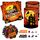 20 Stück Servietten Halloween + 12 Windlicht + 500 Konfetti Streudeko Tischdeko, Horror Halloween Deko Kinder Geburtstag Party Set Geschenk, Halloweendeko Innen, Mit Gruselig Kürbis Spinnennetz Muster