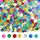 Konfetti Glitzer Bunt Rund, 30g Pailletten Konfetti Geburtstag 1cm, Metallisch Folie Streudeko Tischdeko,Confetti für Faschingsdeko Hochzeit Karnevalsdeko Weihnachten