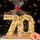 YUNLI Holz-Schild Gästebuch, 70 Geburtstag Frauen & Männer, Geburtstag Jubiläum mit LED Lichterkette und Cellophantüten, 2026 Holzschild Gästebuch Geburtstag, Geburtstagszahlen 70 Jahre Tischdeko