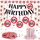 WenmthG 65 Geburtstag Deko Männer Frauen, 65. Geburtstag Deko mit Girlande, Luftballons, Luftschlangen, Banner, Konfetti - Verkehrsschild zum 65 Jahre, Verkehrszeichen 65. Geburtstagsdeko