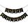 Happy Birthday Girlande Schwarz, Girlande Geburtstag 5 Meter, Happy Birthday Banner, Alles Gute Zum Geburtstag BannerSchild, GeburtstagDeko Zubehör Party Dekoration Banner für Erwachsene Kinder