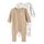 Name IT Unisex Baby Child 2er-Pack Schlafanzug, Oxford Tan, 74 EU