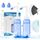 URAQT Nasendusche mit Salz, 2 Stück 300ml Neti Pot Sinus Spülung, mit 20x Salz+10 x Thermometer-Aufkleber, Nasenspülkanne zur Nasenreinigung und Nasenspülung, Nasenspülsalz für Erwachsene und Kinder
