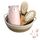 Baby 7 in 1 Pflegeset, Nagelschere, Nagelfeile, Pinzette, Naturholz-Haarkamm, Aufbewahrungskorb，für Kinder und Neugeborene in einer schönen Geschenkbox.