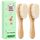 Molylove Baby Haarbürste, Holz Babyhaar Brush mit weichen Ziegenborsten - weich Baby Bürste für Säuglinge Kleinkinder - Haarbürste 2pcs