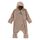 Sterntaler Baby Overall Fleece Unisex - Jumpsuit aus Microfleece Stickerei, Reißverschluss, sowie Hand- und Fußstulpen - beige, 62