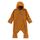 Sterntaler Baby Overall Fleece Unisex - Jumpsuit aus Microfleece Stickerei, Reißverschluss, sowie Hand- und Fußstulpen - goldbraun, 68