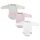 MEA BABY Unisex Langarm Body aus 100% Baumwolle im 5er Pack, Mit Aufdruck für Mädchen und Jungen (80, Mädchen 4)