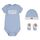Levi's Kids Klassische Fledermausmütze für Jungen, Bodysuit, Stiefelette, 3-teiliges Baby- und Kleinkinder-Baby-Set