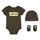 Levi's Kids Classic batwing infant hat bodysuit bootie set 3pc Baby Jungen Pastel Turquoise 0-6 Monate