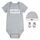 Levi's Kids Klassische Fledermausmütze für Jungen, Bodysuit, Stiefelette, 3-teiliges Baby- und Kleinkinder-Baby-Set