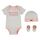 Levi's Kids Classic batwing infant hat bodysuit bootie set 3pc Baby Jungen Pastel Turquoise 0-6 Monate