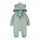 Alunsito Kleinkind Baby Mädchen Junge Reißverschluss Kapuzenoverall Langarm Bär Ohr Strampler Herbst Winter Casual Outfit Grün 73 6-9 Monate