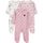 3er-Pack Sleep and Play, Kirschherz, 6-9 Monate