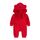 Alunsito Baby Boys Girls Jumpsuit Bear Ear Hoodie Romper Zipper Long Sleeve One Piece Outfits Warm Clothes for Unisex 80 Red 9-12 Months