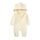 Alunsito Neugeborenes Baby Jungen Mädchen Cartoon Bär Ohr Hoodie Strampler Langarm Zipper Fleece Overall Herbst Winter Warm Outfits 90 Gelb 1-2 Jahre