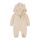 Alunsito Neugeborenes Baby Jungen Mädchen Overall Hoodie Strampler Reißverschluss Langarm Einteilige Outfits Warme Kleidung Beige 80 9-12 Monate