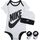 Nike Unisex-Kinder Futura Logo 3pc Set T-Shirt, Weiß (White), (Herstellergröße: 74/80)